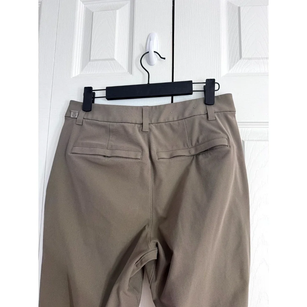 Lululemon ABC Slim-Fit Trousers Brown 28 Men's Pull-On Slash Pockets‎ Stretch